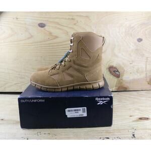New Reebok Boots Mens 13M Brown Leather Sublite Cushion 8" Tactical Combat